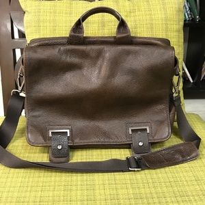 Banana Republic Leather Messenger Bag